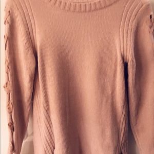 Pink chenille sweater